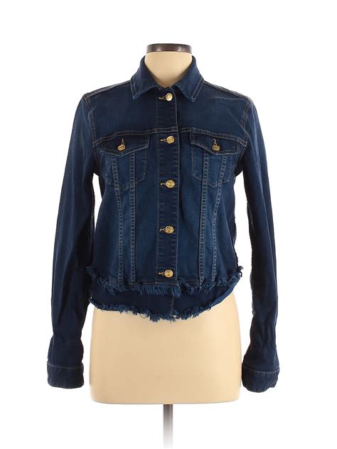 michael kors jean jacket women|Michael Kors women's fitted jackets.